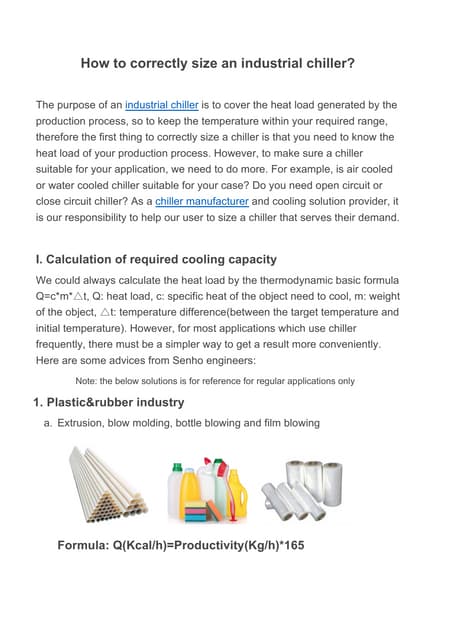 Calculation of refrigeration load | PPT
