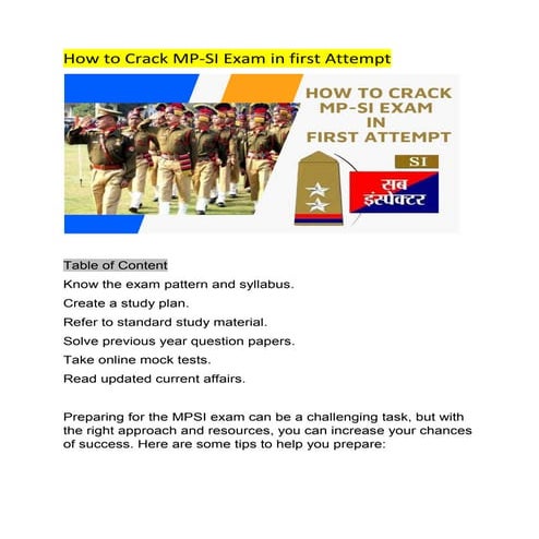 How to Crack MP Sub Inspector exam in first attempt Article.pdf