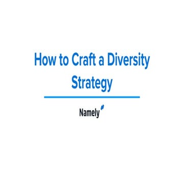 How to Craft a Diversity Strategy