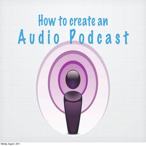 How to create a podcast