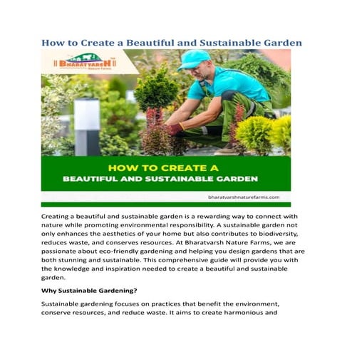 How to Create a Beautiful and Sustainable Garden | PDF