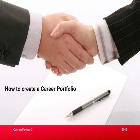 How to create a career portfolio