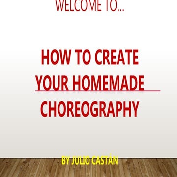How to create a choreo