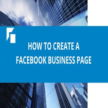 How to create a facebook business page