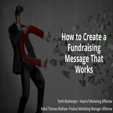 How to create a fundraising message that works