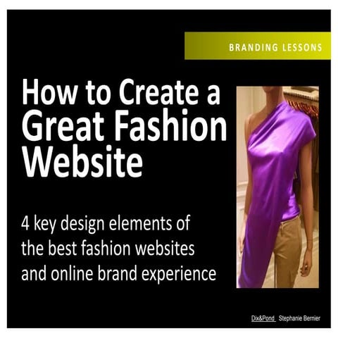How to Create a Great Fashion Website & Online Brand