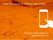 How to create an iPhone app demo