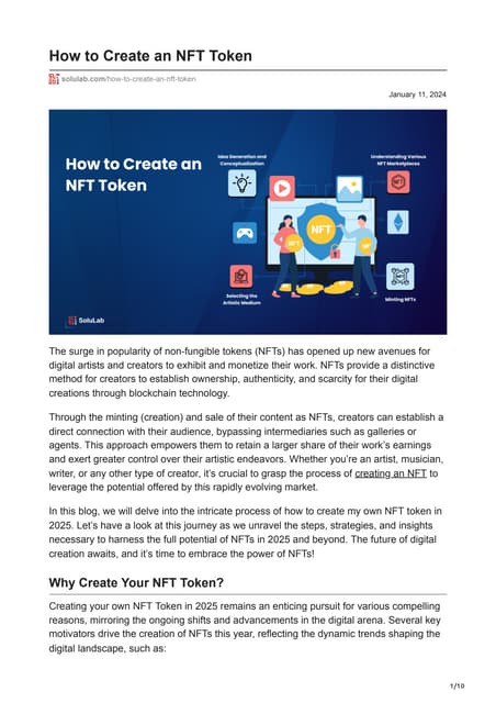 How to Create an NFT Token.pdf. overview