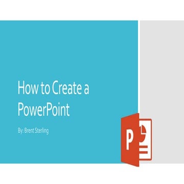 How to create a power point | PPT