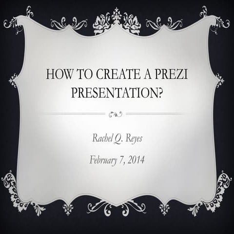 How to create a prezi presentation