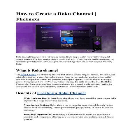Create Roku Channels | PPTX