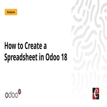 How to  Create a  Spreadsheet in Odoo 18