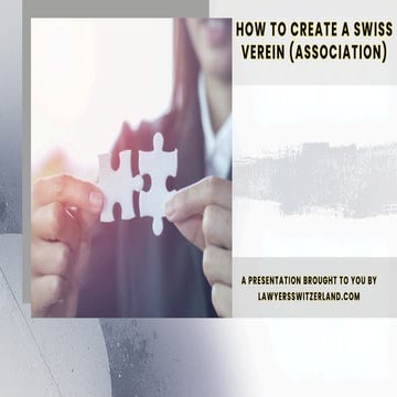 How to Create a Swiss Verein (Association) | PDF