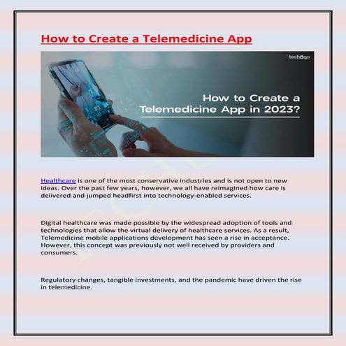 How to Create a Telemedicine App.pdf