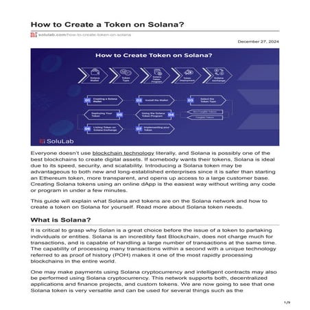 How to Create a Token on Solana : An Overview.pdf