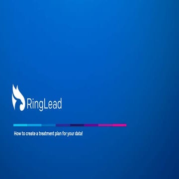 How to create a treatment plan for your data