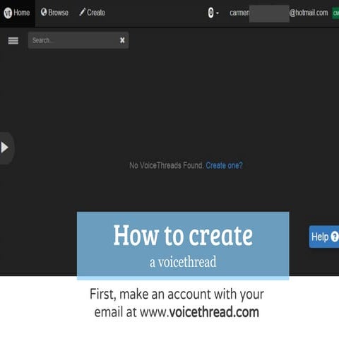 How to create a voicethread