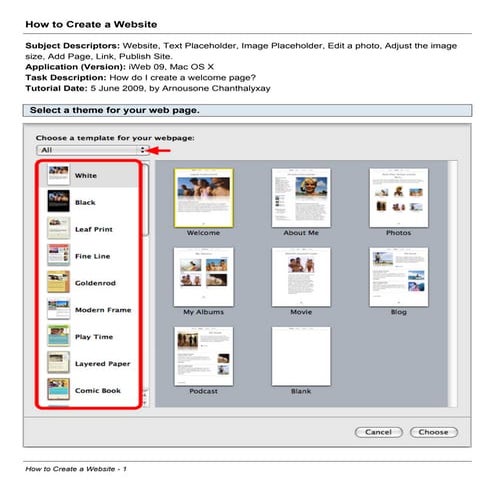 How to create a website