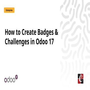 How to Create Badges & Challenges in Odoo 17