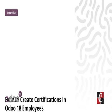 How to Create Certifications in Odoo 18 Employees