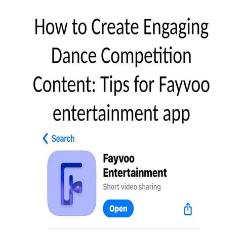 How to Create Engaging Dance Competition | PPTX