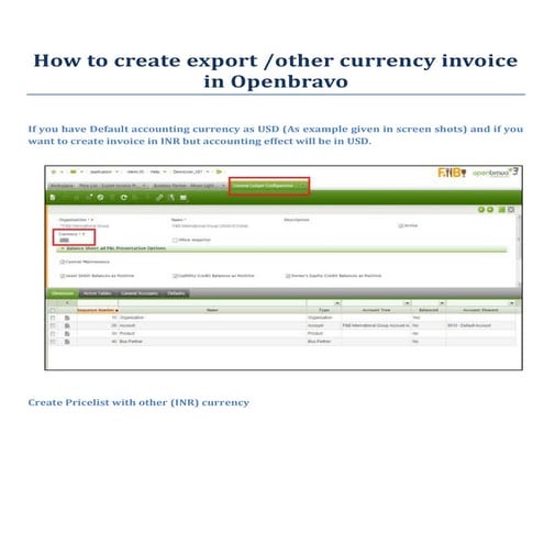 How To Create Export Invoice In Openbravo