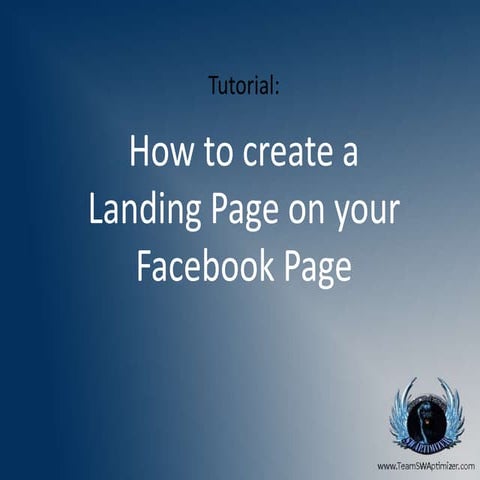 How to Create FB Landing Page