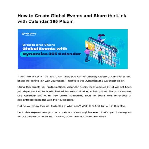 How to Create Global Events and Share the Link with Calendar 365 Plugin.pdf