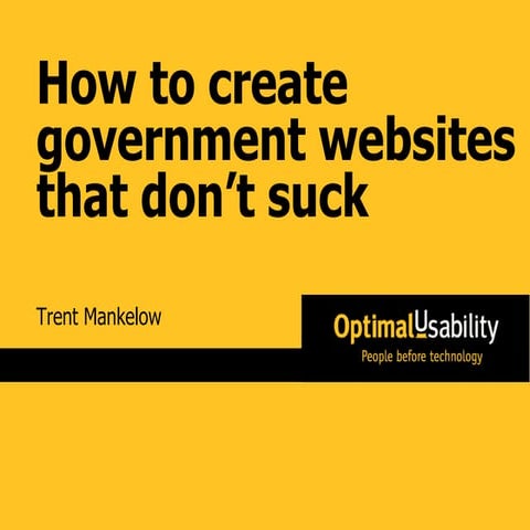 How To Create Government Websites That Dont Suck