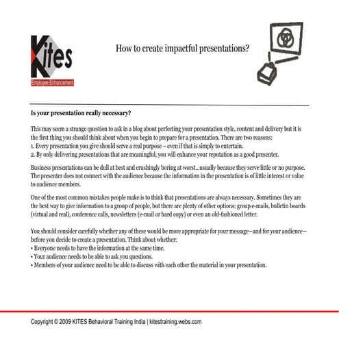 How To Create Impactful Presentation