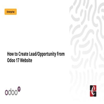 How to Create Lead Opportunity from Odoo 17 Website