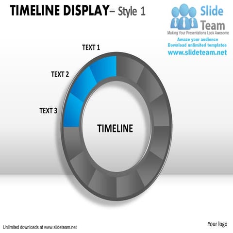 How to create make deadline timeline display 1 power point slides and ppt dia...