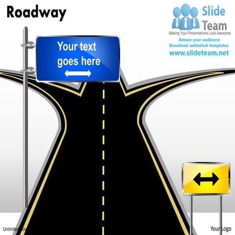 How to create make destination roadway power point slides and ppt diagram tem...