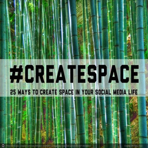 How to create more #space in your social media life