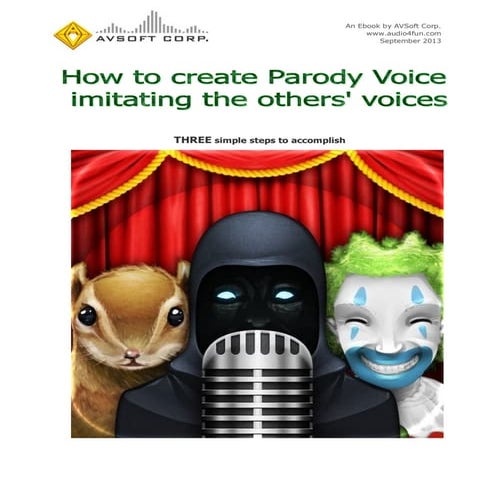 How to create parody voice imitating the others' voices
