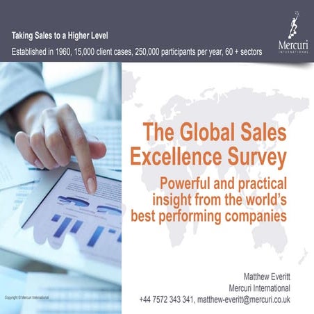 How to create sales excellence and implement strategy - Mercuri International
