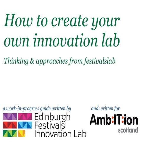 How to create your own innovation lab v1