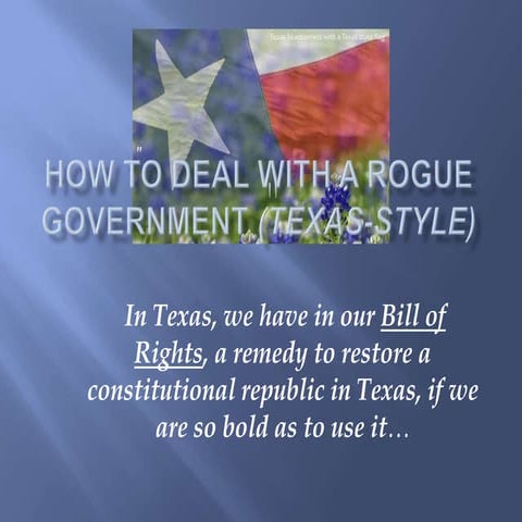 How to deal with a rogue government4 (texas style) plain powerpoint 2 26 13.ppsx
