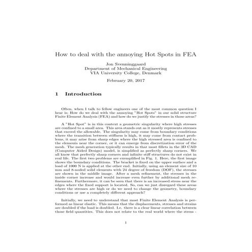 How to deal with the annoying "Hot Spots" in finite element analysis