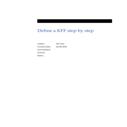 How to Define a KFF(key flex field) Step by Step