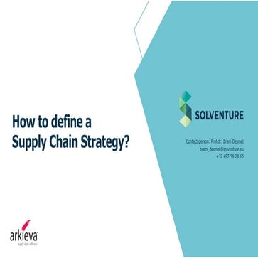 How to define a supply chain strategy 20170319