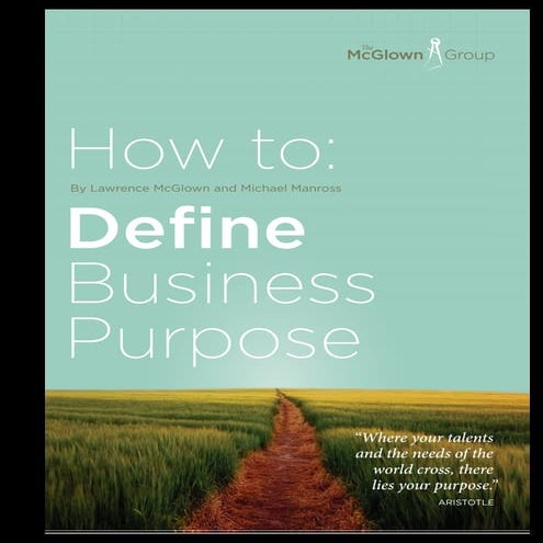 How to define business purpose