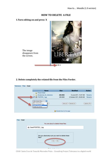 How to delete  a file