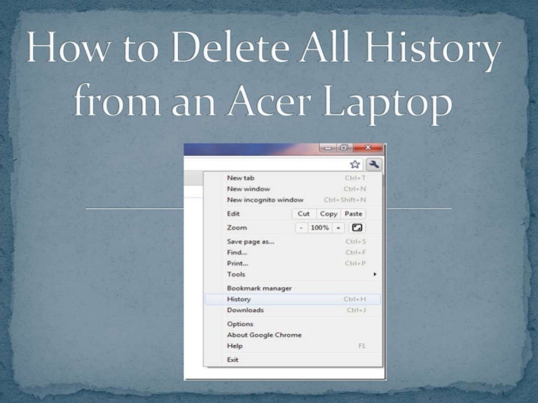 how to clear history on acer computer how to clear history on acer computer
