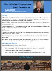 How to deliver extraordinary guest ...