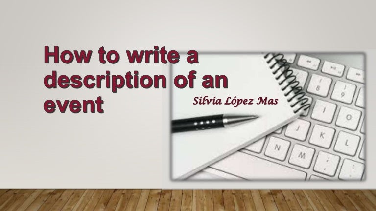 how to write about an event that changed your life