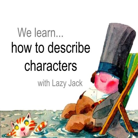 How to describe characters 