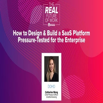 How to Design and Build a SaaS Platform for the Enterprise