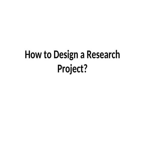 How to make a research project more attractive and needy