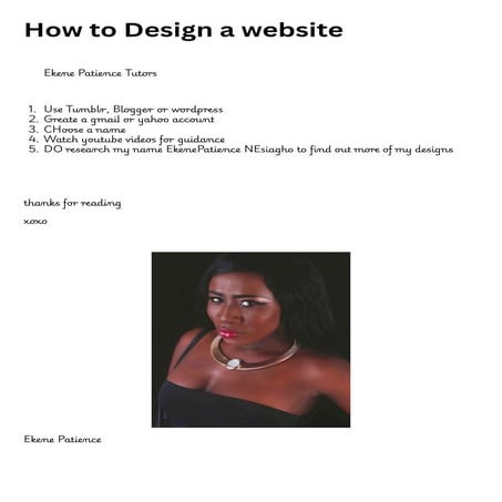 Website Design Tutorial